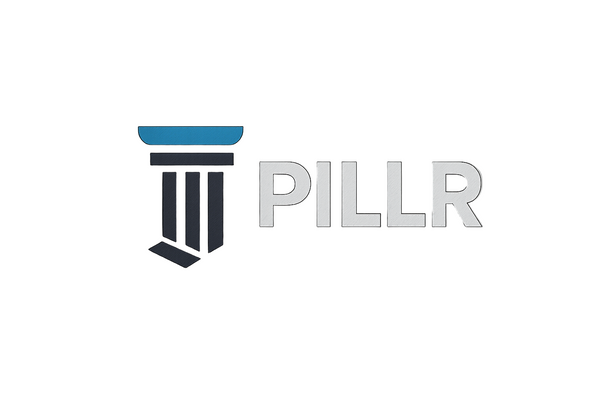 create a logo for my "Pillr" store, I want it to be a pillar of all gym brands. I want it to be sleek and appealing. 
